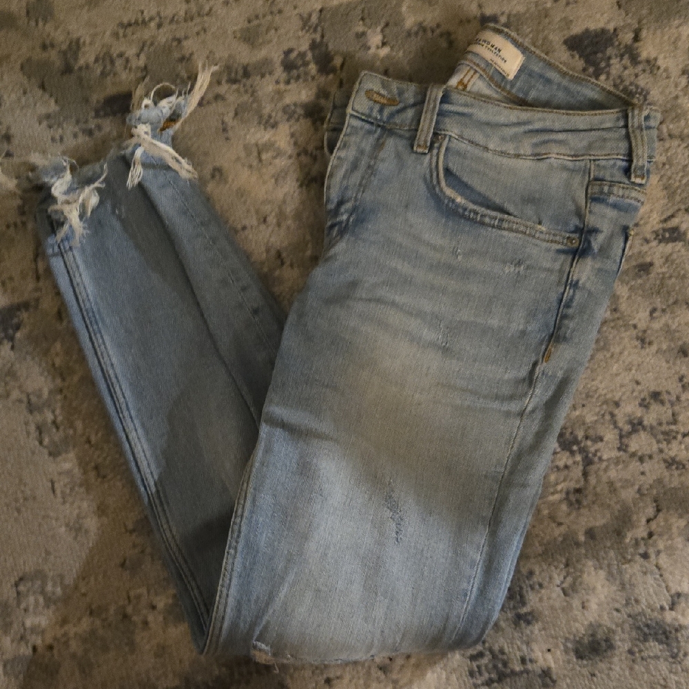 Zara Light Blue Skinny Jeans